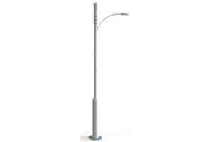 760252850 | 20" Integrated Pole, 10' Tall Base