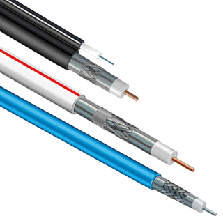 150ft BLACK RG6 DIGITAL Coaxial Cable Shielded PVC jacket RATED UL ETL CATV  RoHS 75 Ohm RG6 Digital Audio Video Coaxial 