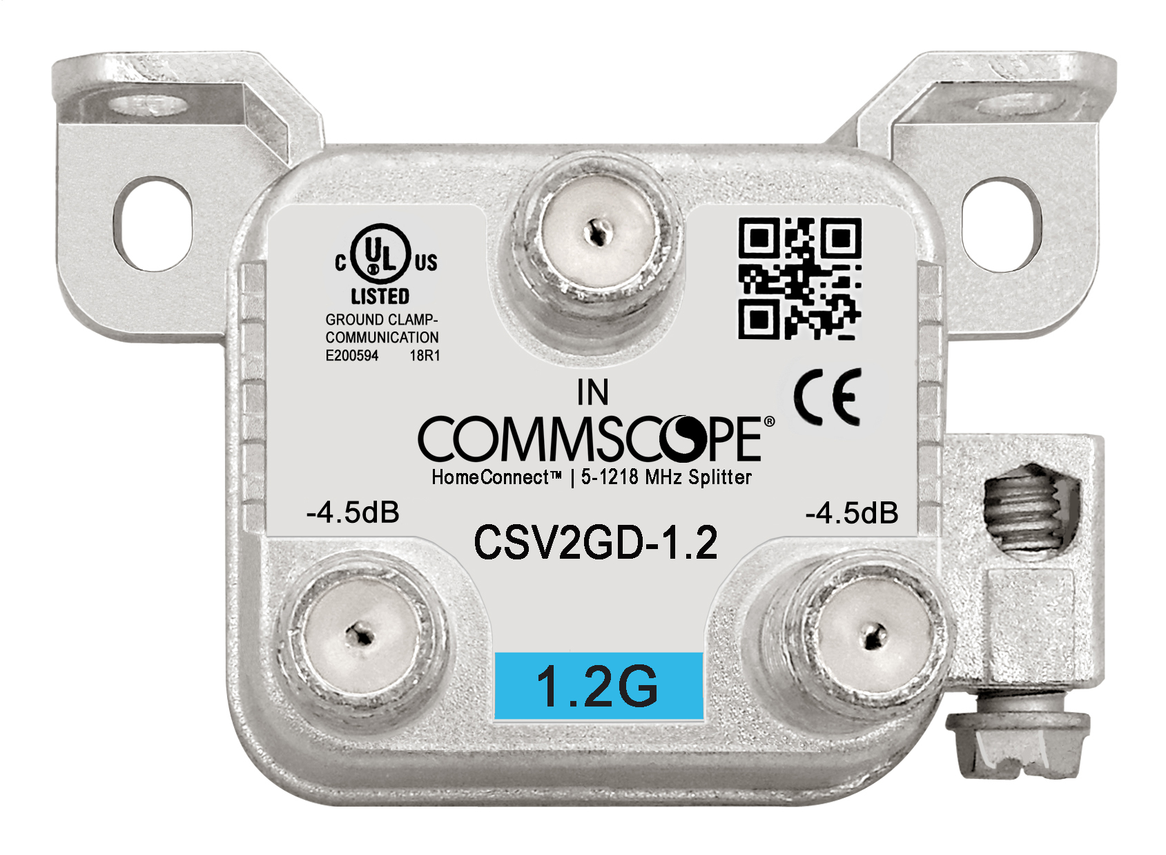 3.5dB 5-1002 MHz High Performance for Coax Cable TV & Internet CommScope SV-2G 2-Way MoCa Horizontal Coaxial Splitter 