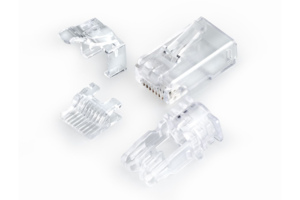 Conector RJ45 Apant. Macho 8 vías Cat.5e cable rígido/flexible Commscope:  6-569530-3