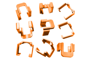 2843022-5 | MP-ColorClip-Orange-50