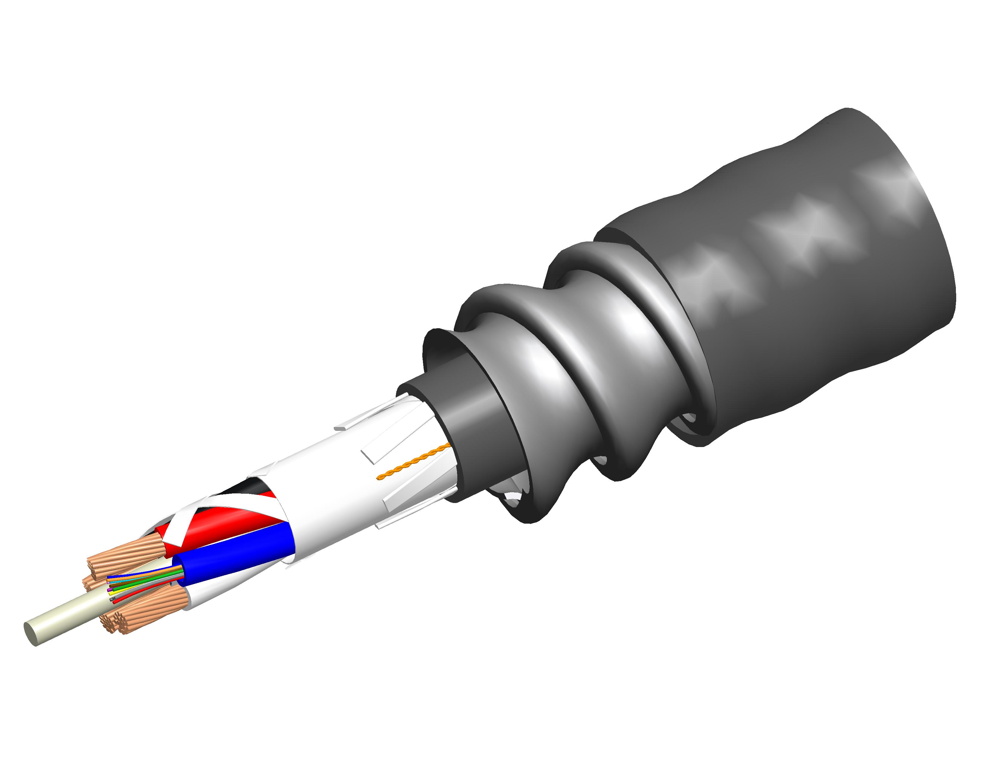 Multi-Conductor Power + Ethernet Hybrid Cable - Link