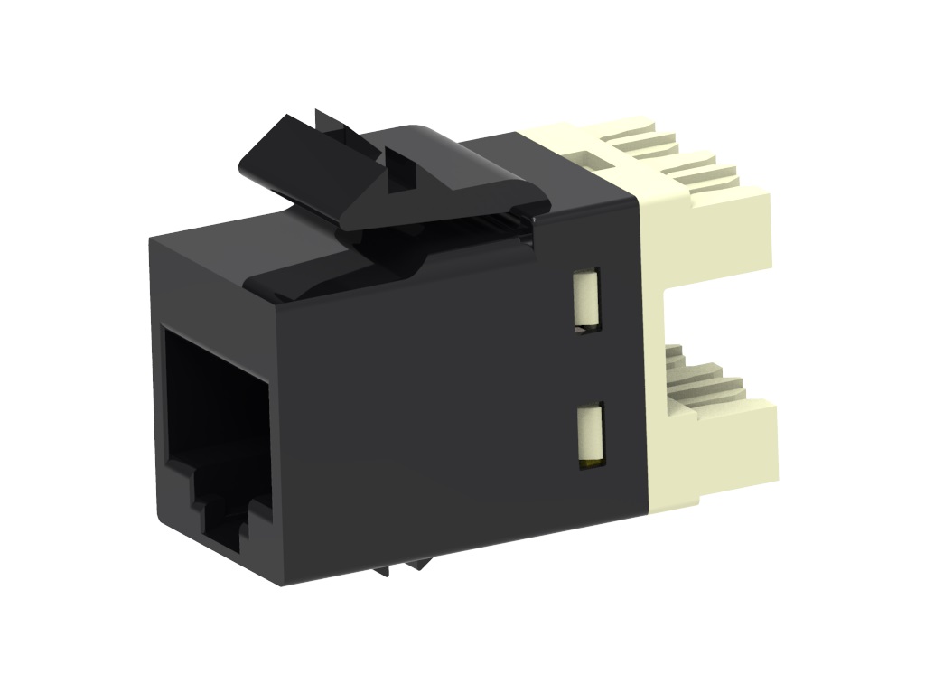 Cat 6A UTP SL jack - BLACK. Supplied in pack of 24. Price per jack