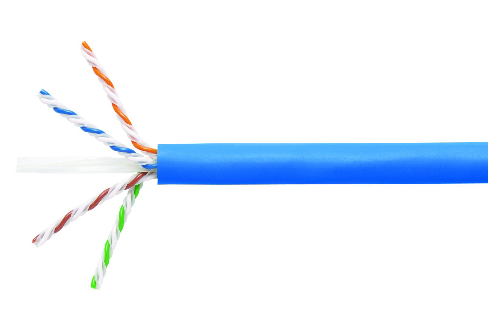 Vertical Cable Cat6A 10G, UTP, 23AWG, Solid Bare Copper, PVC, 1000ft Bulk  Ethernet Cable, Blue