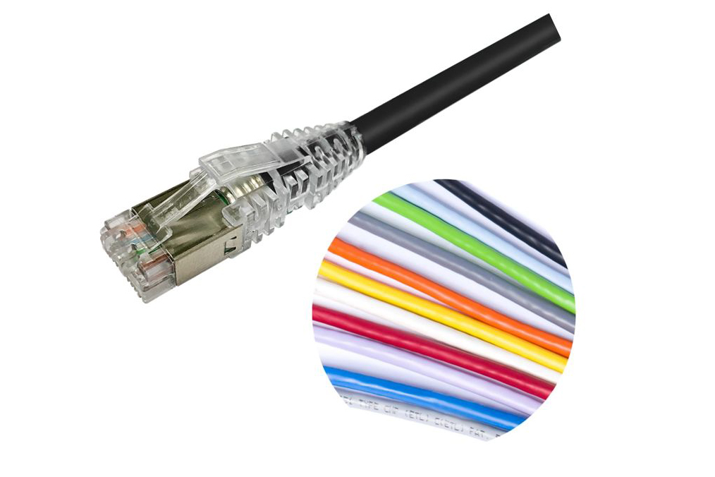 Cat.6A S/FTP, RJ45, Patch Cord, LSZH, White ? 10 mtr