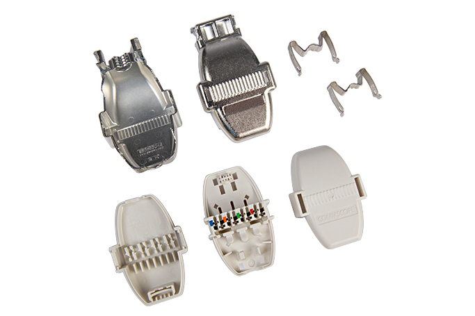 Shielded CCA - Connector Only (no cordage). Cat 6 and Cat 6a. Pack of 5 (price per pack)