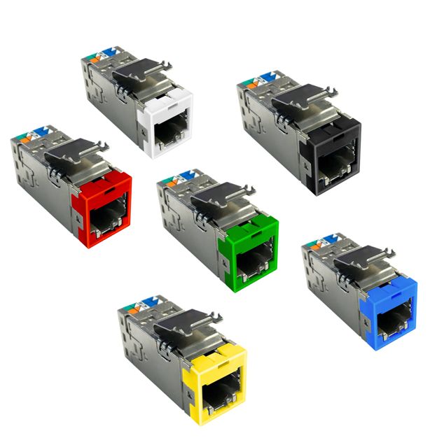 Cable Matters 5-Pack Shielded RJ45 Cat 8, Cat8 Keystone Jack