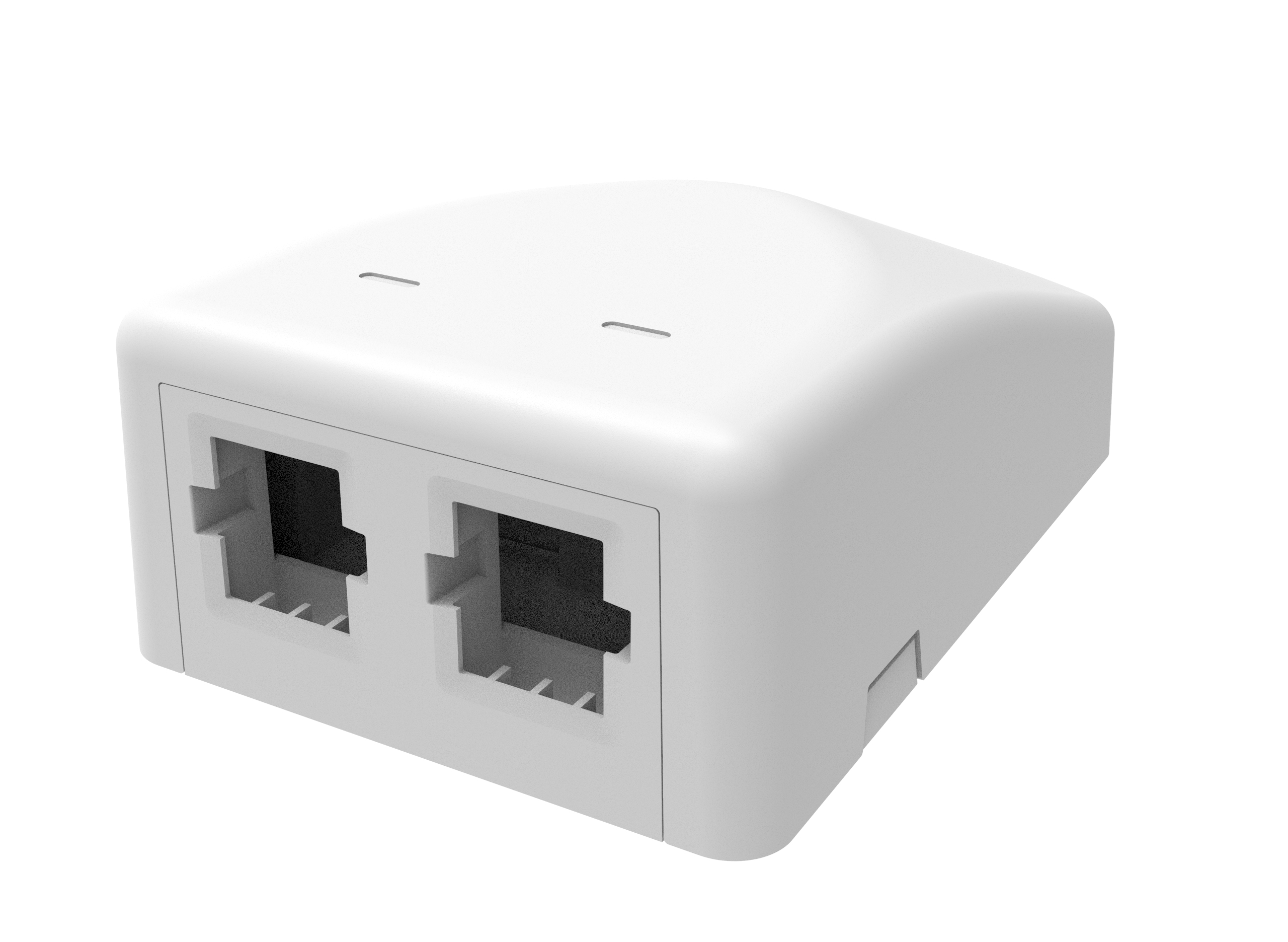 Surface Mount Module, 2-port, unloaded, White