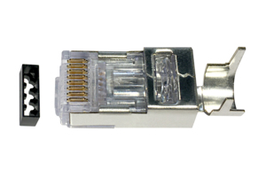 PLUG RJ45 CAT6A MULTIFILAR UTP BOTE 80 PZAS ORO 15-MICRAS (790673)