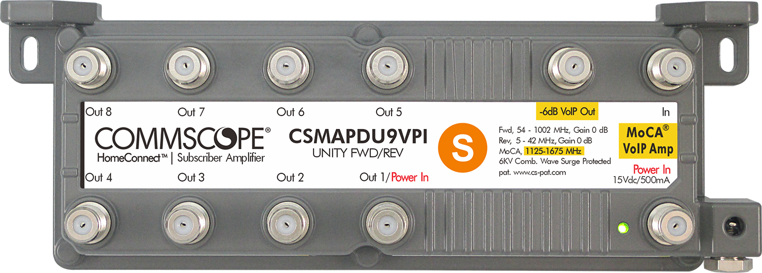 Commscope Cable Amplifier CSAPDU9VP 9 Port 