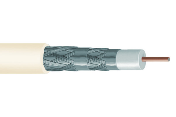 quad  ケーブル Commercial Electric 25 ft. RG-6 Quad Shielded Coaxial Cable